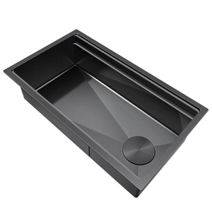 Side Dreine Gat Black Workstaion Sink