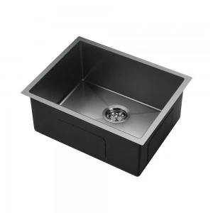 Enkel Bowl Kitchen Sink In Gunmetal voltooi