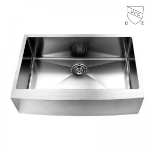 30 Inch Stainless Steel Single Bowl cUPC Apron voor Farmhouse Sink