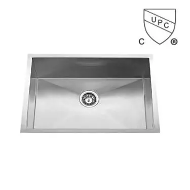 23 Duim warm verkoop veenlose staal Zero Radius Kitchen Sink