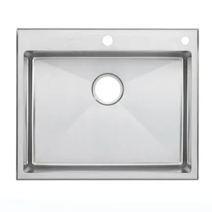 25 Inchx 22 Duurspel in Beveled Edge sink met Faucet Gate