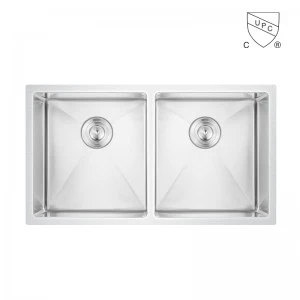 29 Duim 50/50 SUS304 Double Bowl stainless Steel Kitchen Sink