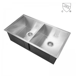 CUPC handgemaakte dubbel Bowl staanlose ADA Kitchen Sink