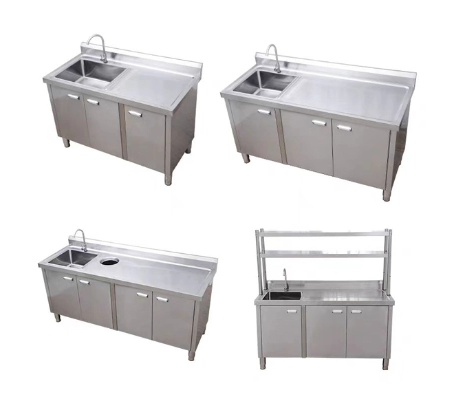 2 bay stainless steel commercial sink