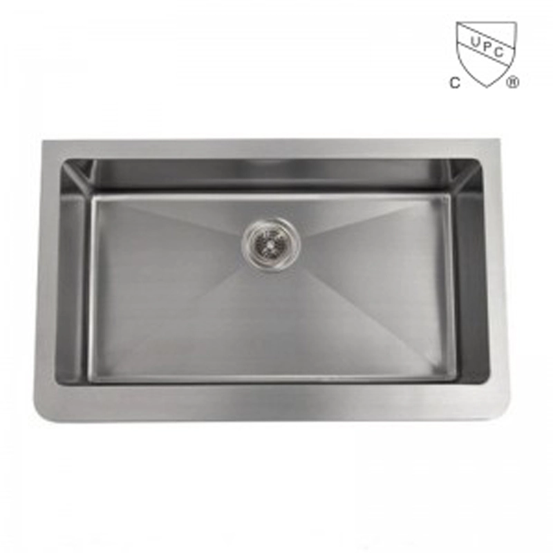 CUPC Straight Apron Front stainless Steel Farmhouse Sink